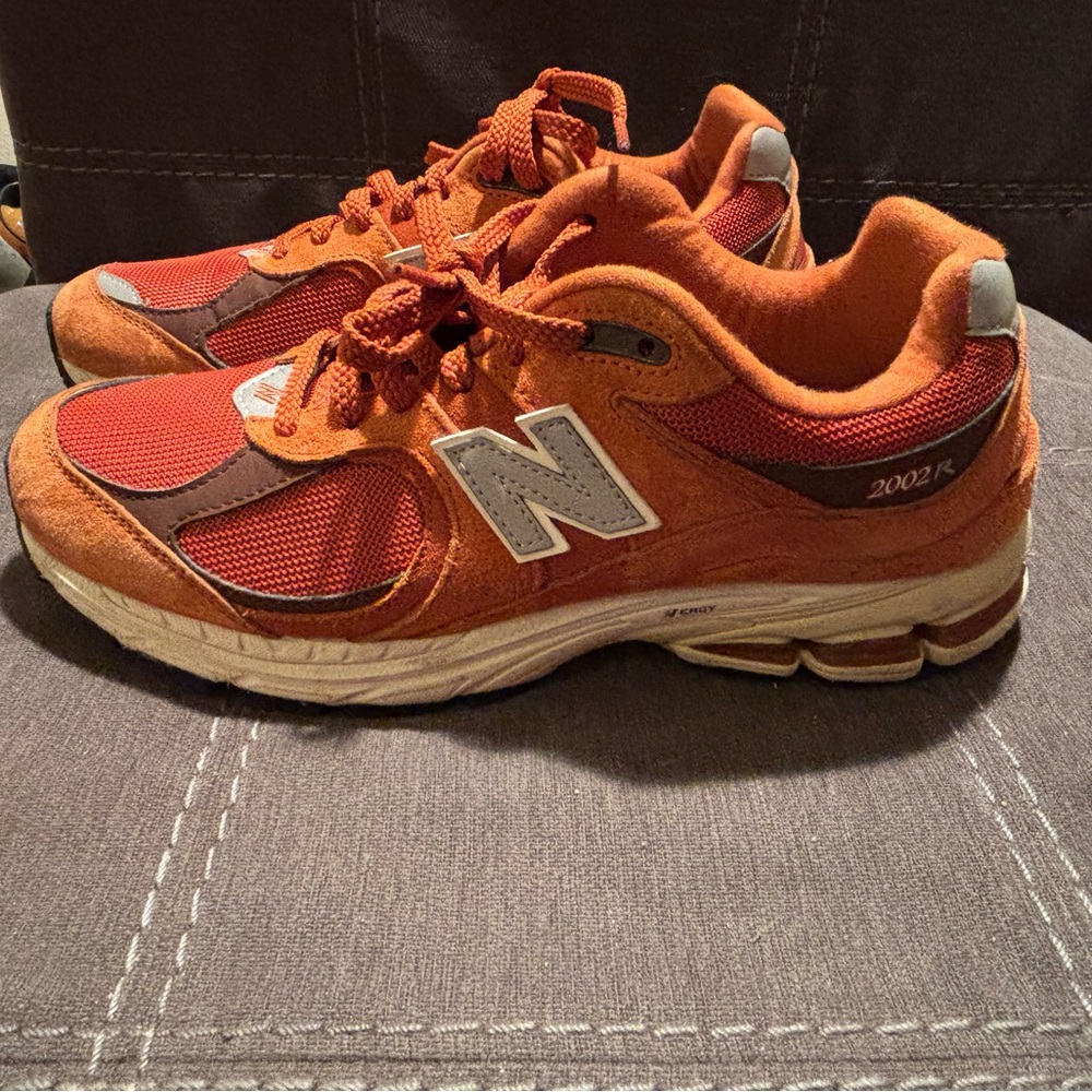 New Balance Orange and Red Athletic Shoes